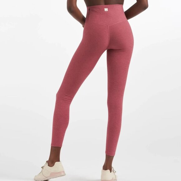 Vuori Women’s Clean Elevation Legging Desert Rose Heather Small - Picture 2 of 7